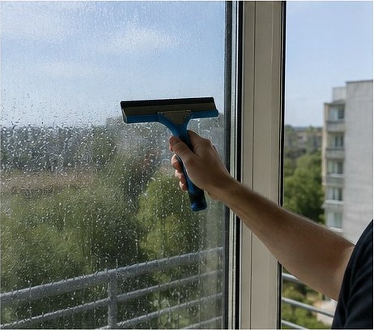 Logu plēves uzlīmēšana ar mitro metodi un lāpstiņu uz dzīvokļa loga